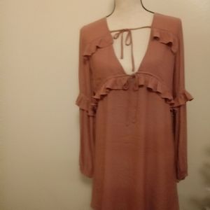 NEW Blush Forever 21 Peasant Top M